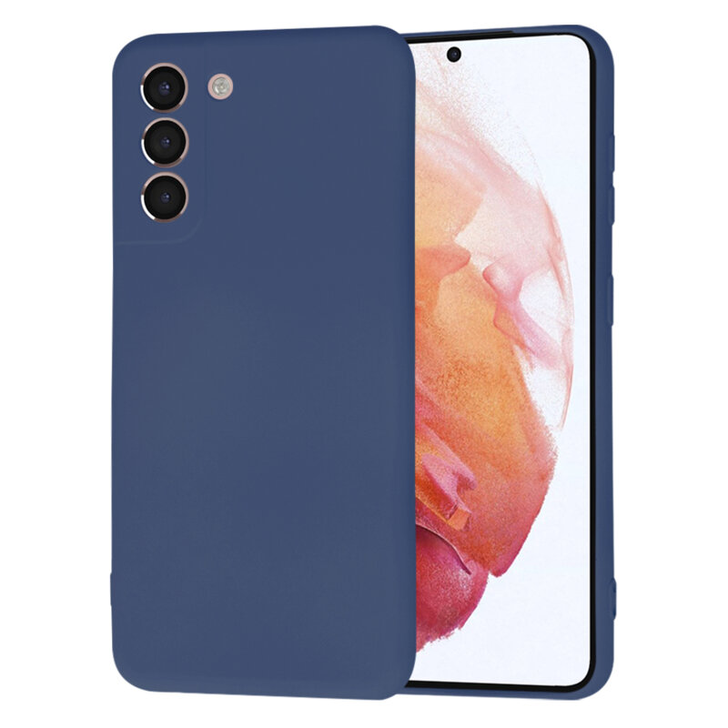 Husa silicon Samsung Galaxy S21 5G Techsuit SoftFlex, bleumarin
