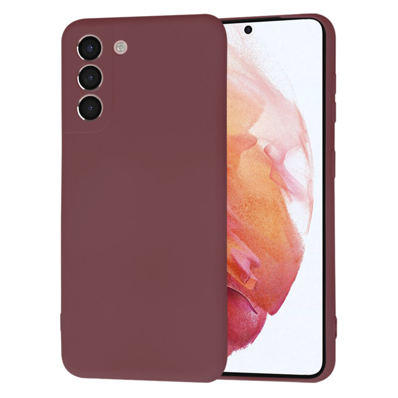 Husa silicon Samsung Galaxy S21 5G Techsuit SoftFlex, bordo