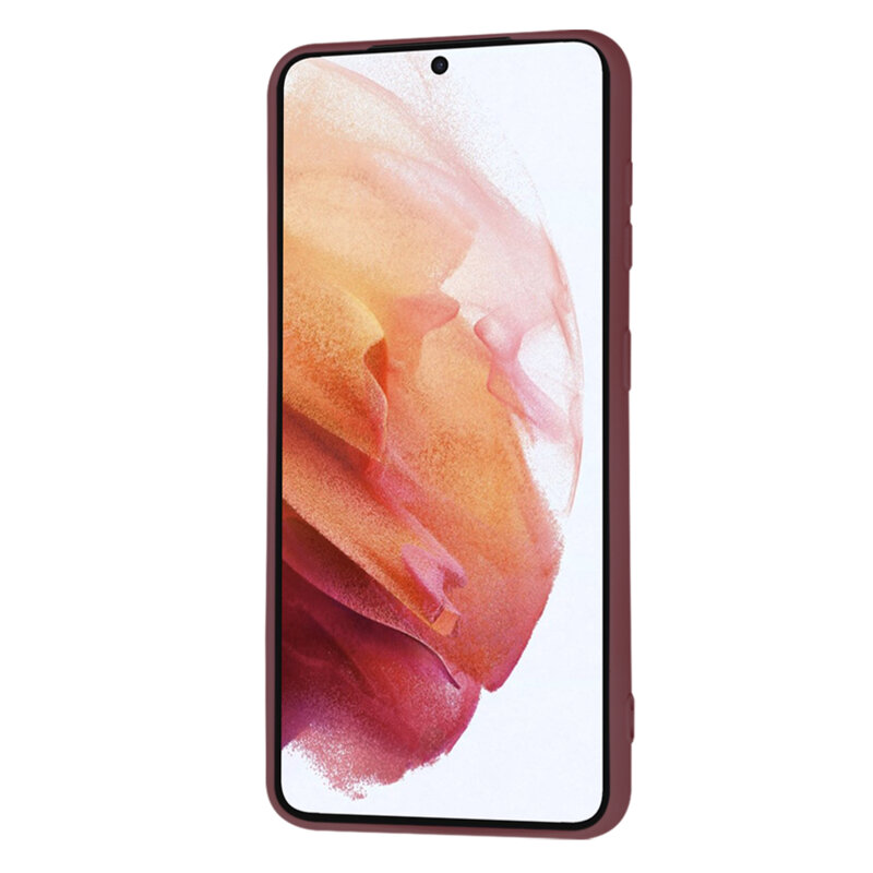 Husa silicon Samsung Galaxy S21 5G Techsuit SoftFlex, bordo