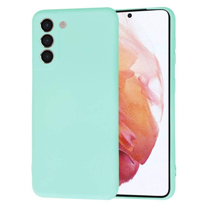 Husa silicon Samsung Galaxy S21 5G Techsuit SoftFlex, turcoaz