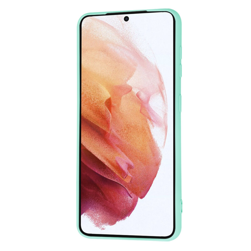 Husa silicon Samsung Galaxy S21 5G Techsuit SoftFlex, turcoaz