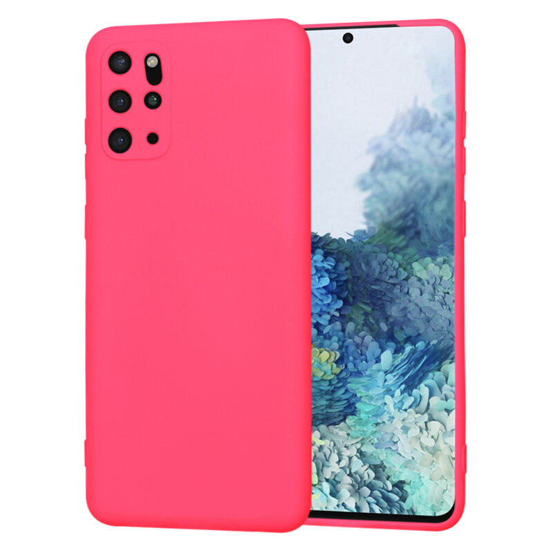 Husa silicon Samsung Galaxy S20 Plus Techsuit SoftFlex, fucsia