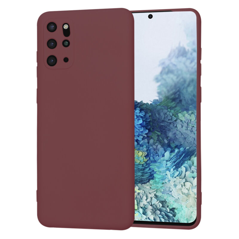 Husa silicon Samsung Galaxy S20 Plus 5G Techsuit SoftFlex, bordo