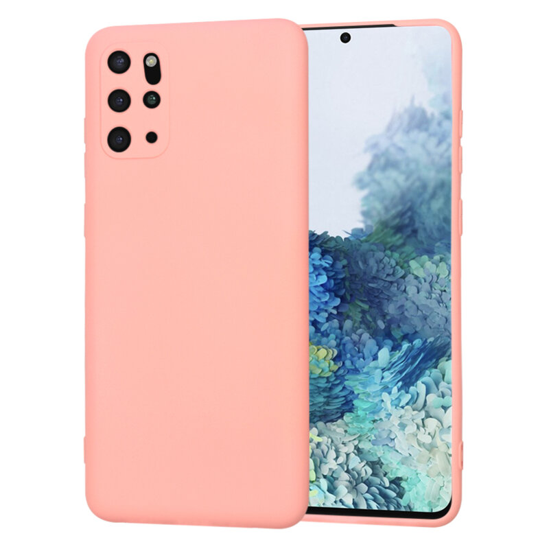 Husa silicon Samsung Galaxy S20 Plus 5G Techsuit SoftFlex, roz