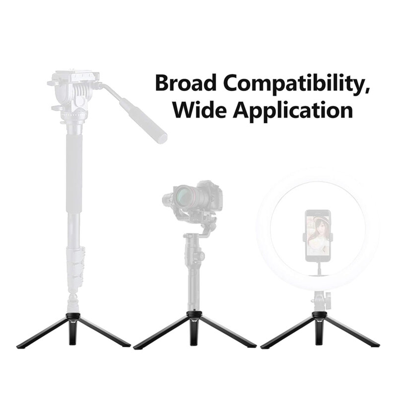 Trepied foto cu surub 1/4 inch Techsuit, TPD3, negru
