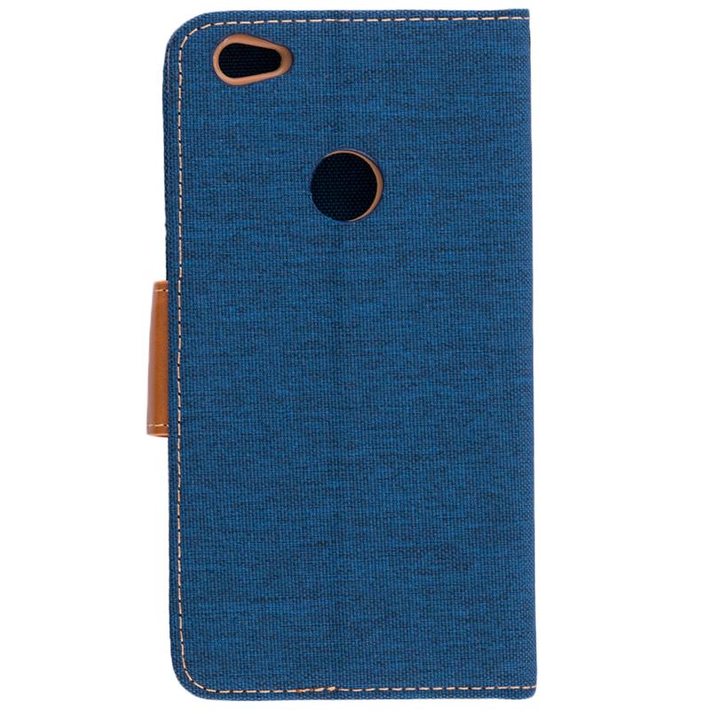 Husa Xiaomi Redmi Note 5A Prime Book Canvas Bleu
