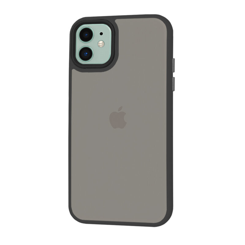 Husa iPhone 11 Techsuit HaloFrost Series, negru