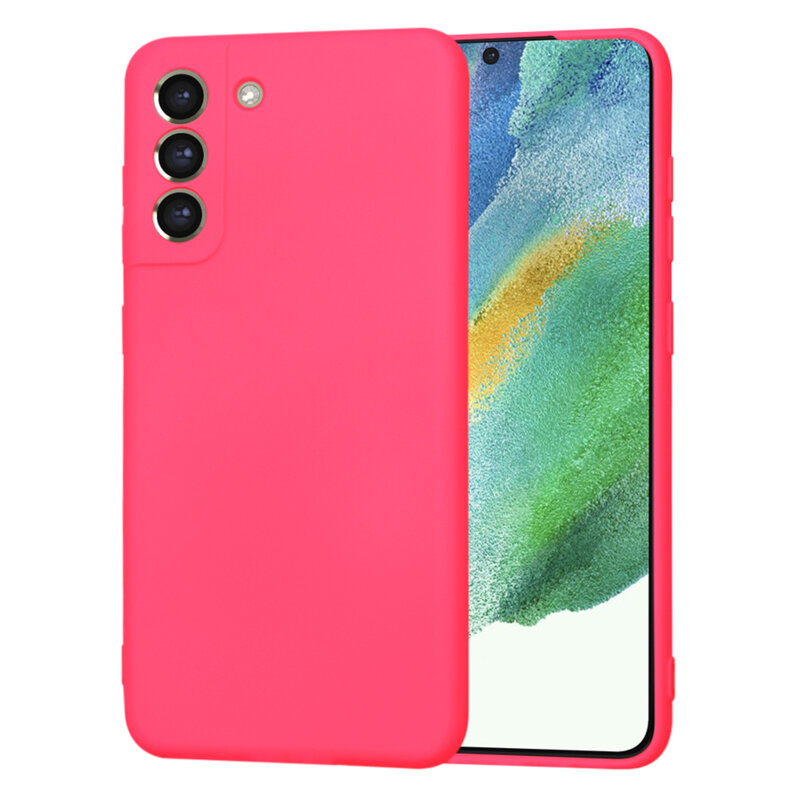 Husa silicon Samsung Galaxy S21 FE 5G Techsuit SoftFlex, fucsia
