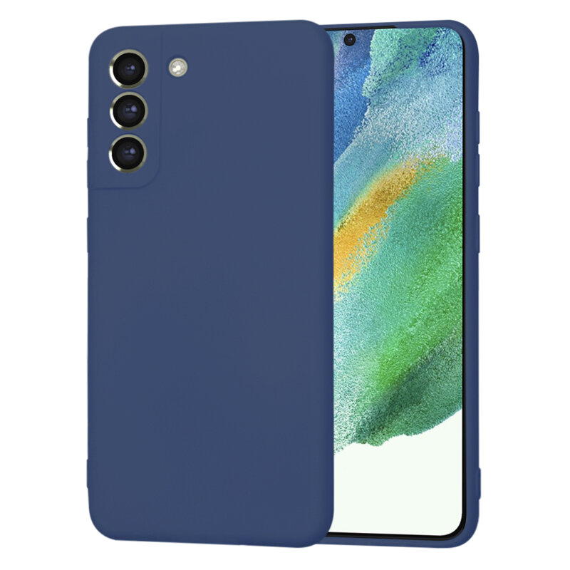 Husa silicon Samsung Galaxy S21 FE 5G Techsuit SoftFlex, bleumarin