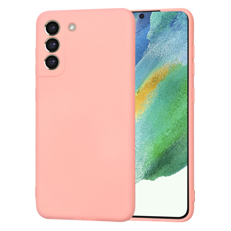 Husa silicon Samsung Galaxy S21 FE 5G Techsuit SoftFlex, roz