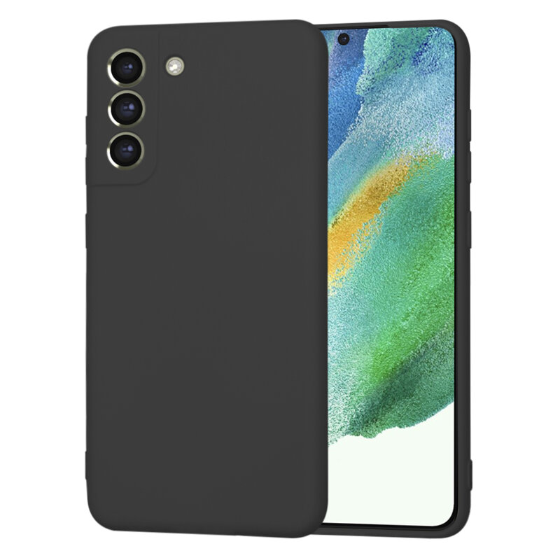 Husa silicon Samsung Galaxy S21 FE 5G Techsuit SoftFlex, negru