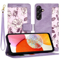 Husa personalizata fete Samsung Galaxy A14 4G Techsuit FlipCraft, mov