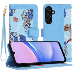 Husa personalizata fete Samsung Galaxy A15 4G Techsuit FlipCraft, bleu