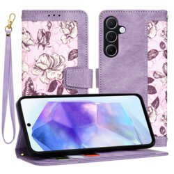 Husa personalizata fete Samsung Galaxy A55 5G Techsuit FlipCraft, mov