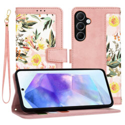 Husa personalizata fete Samsung Galaxy A55 5G Techsuit FlipCraft, roz
