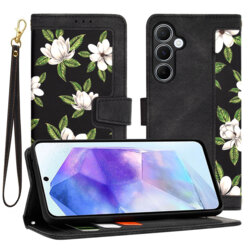Husa personalizata fete Samsung Galaxy A55 5G Techsuit FlipCraft, negru