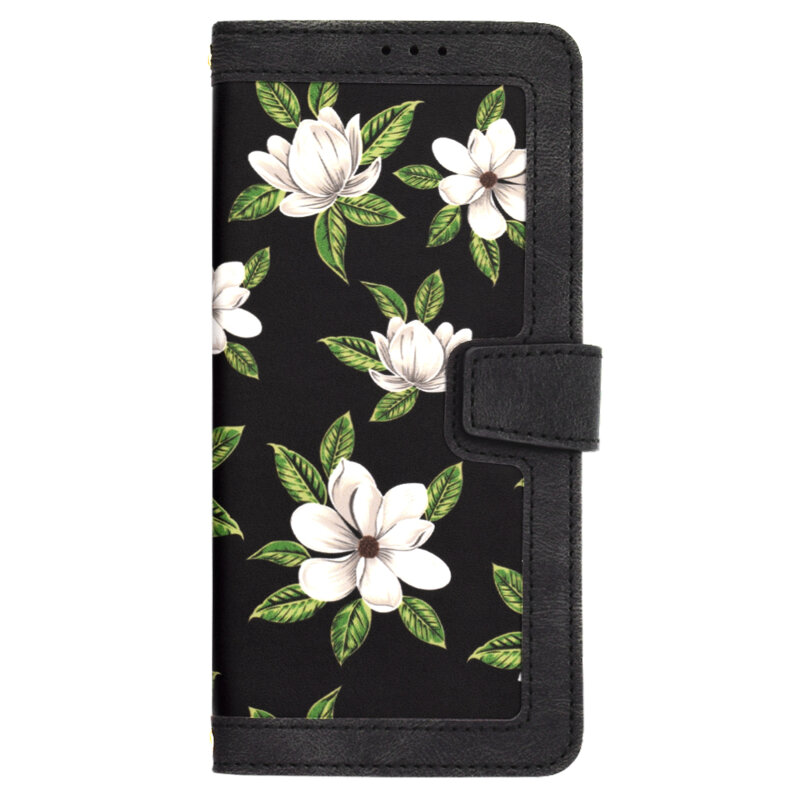 Husa personalizata fete Samsung Galaxy A55 5G Techsuit FlipCraft, negru