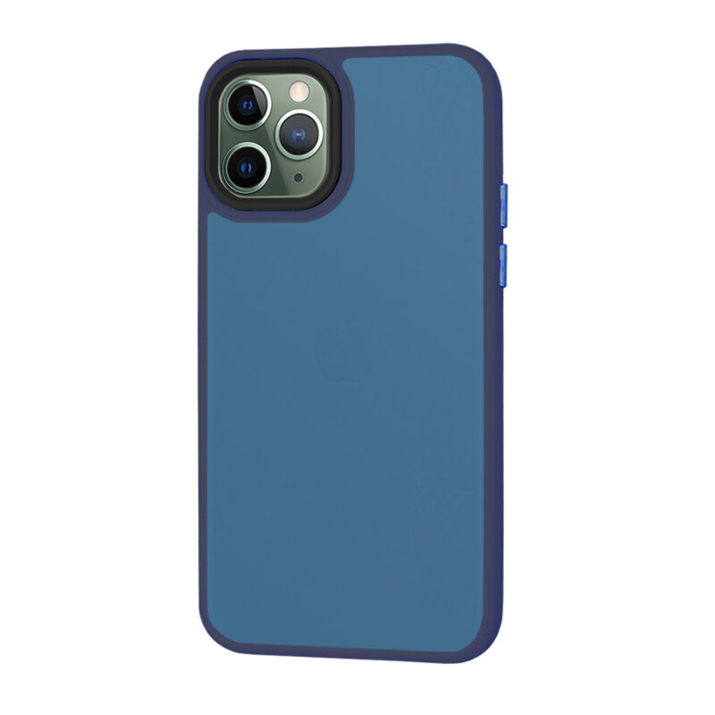 Husa iPhone 11 Pro Max Techsuit HaloFrost Series, bleumarin