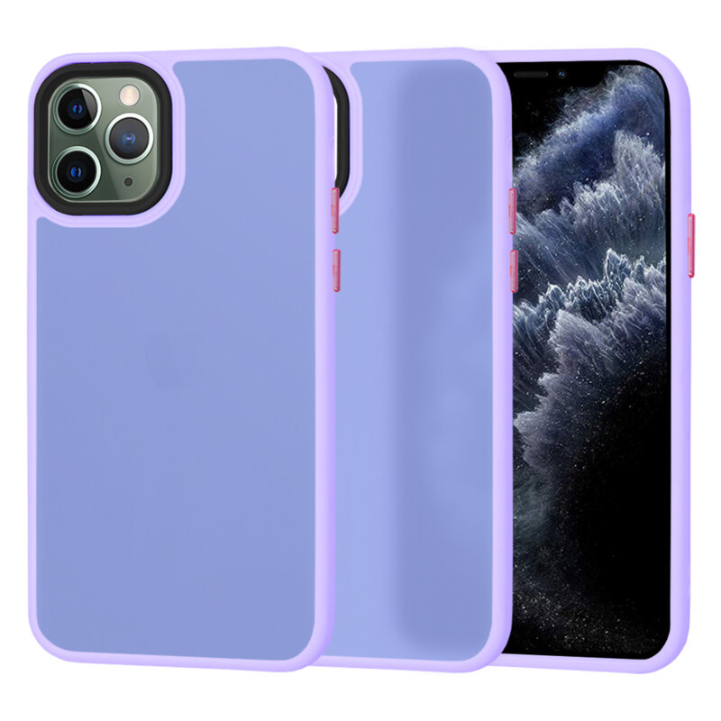 Husa iPhone 11 Pro Max Techsuit HaloFrost Series, mov deschis