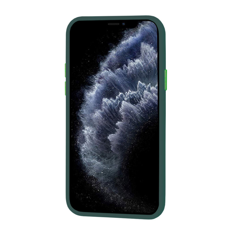 Husa iPhone 11 Pro Max Techsuit HaloFrost Series, verde inchis