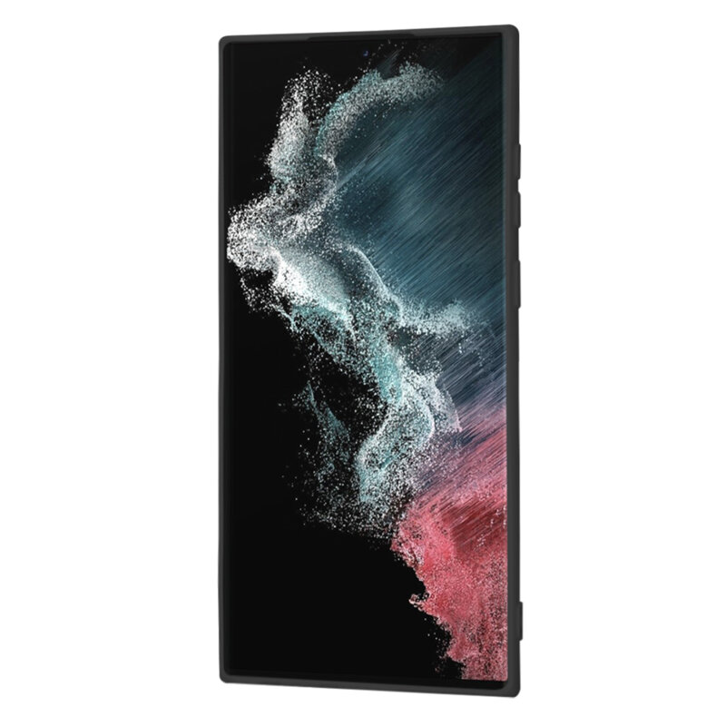 Husa silicon Samsung Galaxy S22 Ultra 5G Techsuit SoftFlex, negru