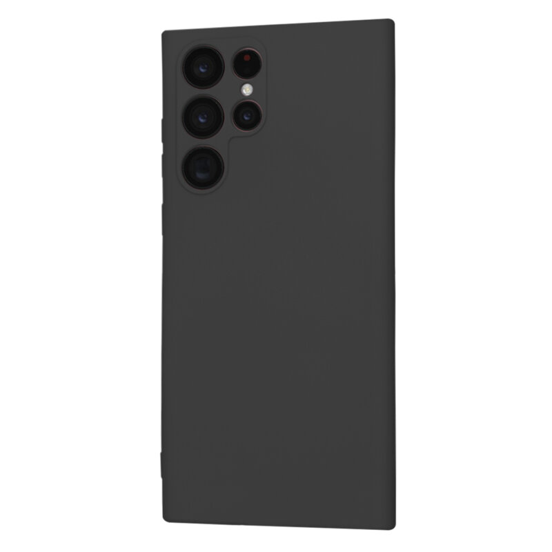 Husa silicon Samsung Galaxy S22 Ultra 5G Techsuit SoftFlex, negru
