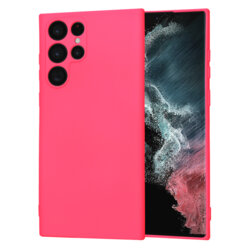 Husa silicon Samsung Galaxy S22 Ultra 5G Techsuit SoftFlex, fucsia