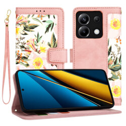 Husa personalizata fete Xiaomi Poco X6 Techsuit FlipCraft, roz