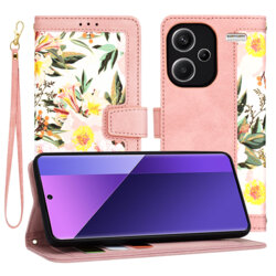 Husa personalizata fete Xiaomi Redmi Note 13 Pro+ 5G Techsuit FlipCraft, roz