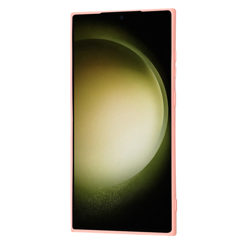 Husa silicon Samsung Galaxy S23 Ultra Techsuit SoftFlex, roz
