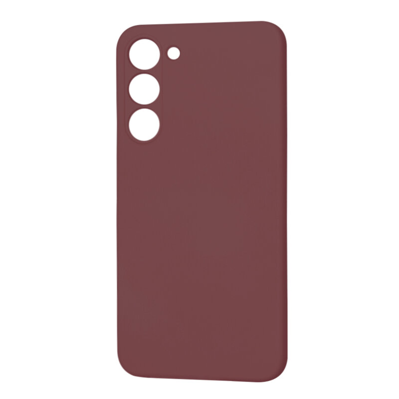 Husa silicon Samsung Galaxy S23 Plus Techsuit SoftFlex, bordo
