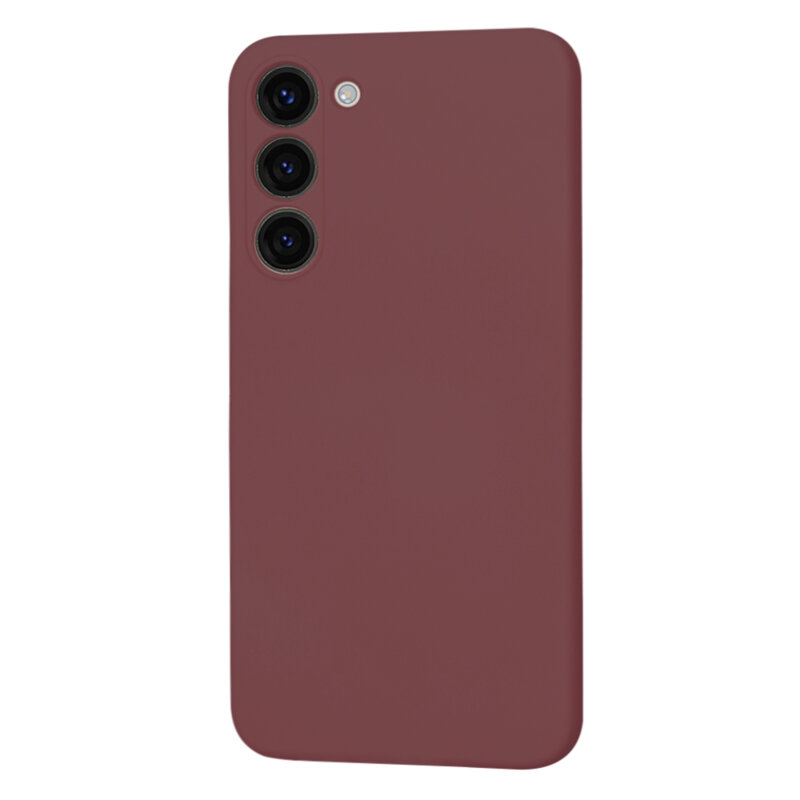 Husa silicon Samsung Galaxy S23 Plus Techsuit SoftFlex, bordo