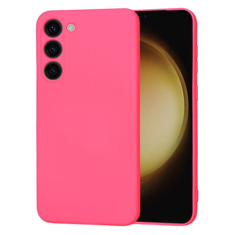 Husa silicon Samsung Galaxy S23 Plus Techsuit SoftFlex, fucsia