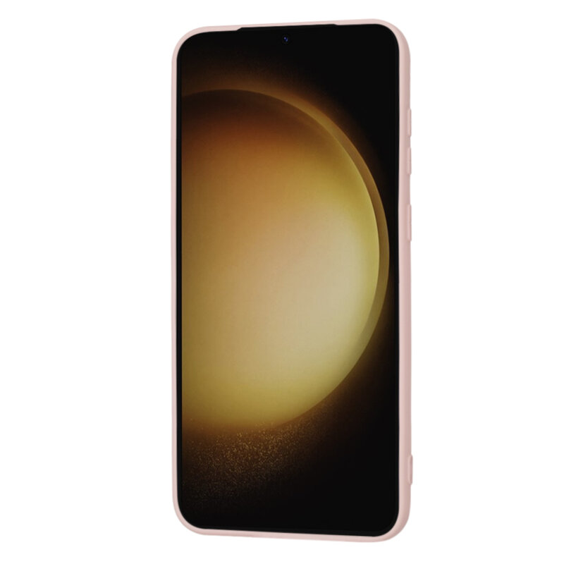 Husa silicon Samsung Galaxy S23 Plus Techsuit SoftFlex, roz pudra