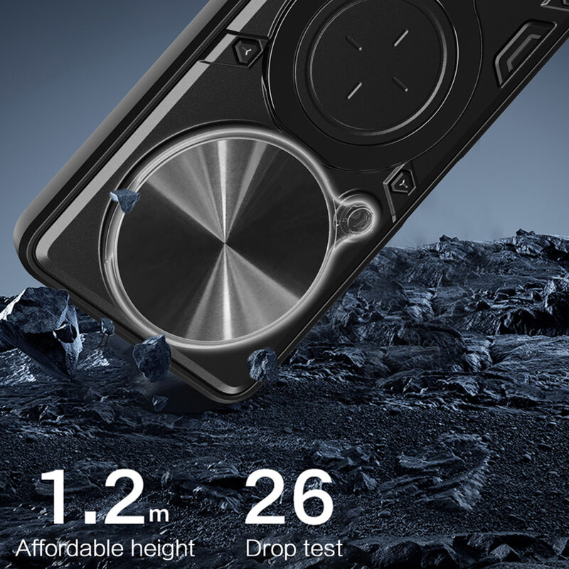 Husa Oppo Reno12 FS Techsuit CamGuard Pro, roz auriu