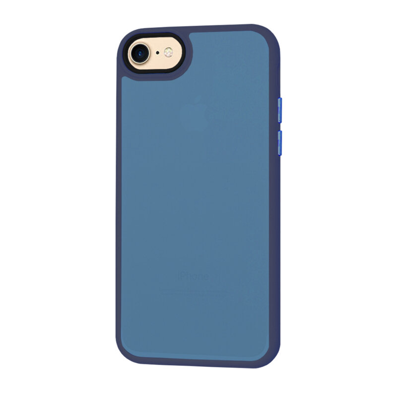 Husa iPhone 7 Techsuit HaloFrost Series, bleumarin