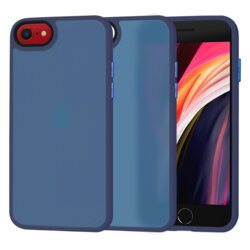 Husa iPhone SE 2, SE 2020 Techsuit HaloFrost Series, bleumarin