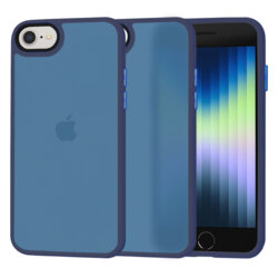 Husa iPhone SE 3, SE 2022 Techsuit HaloFrost Series, bleumarin