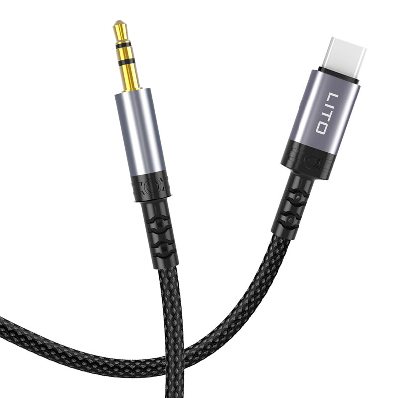 Adaptor audio Type-C la Jack 3.5mm Lito LA01, negru