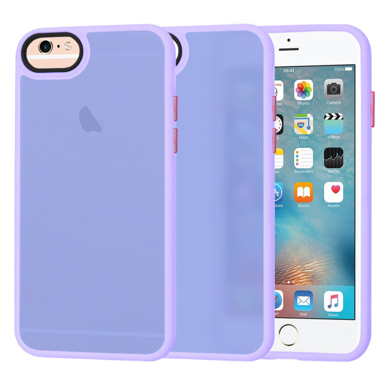 Husa iPhone 6 / 6S Techsuit HaloFrost Series, mov deschis