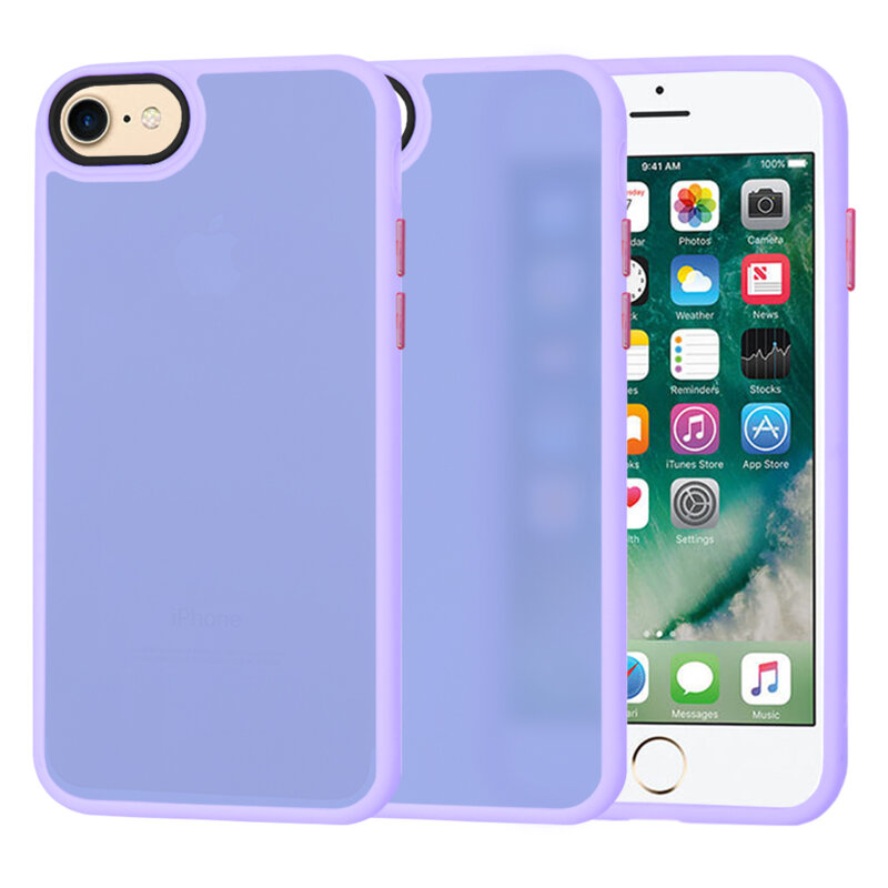 Husa iPhone 7 Techsuit HaloFrost Series, mov deschis