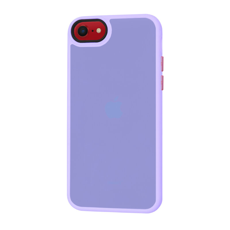 Husa iPhone SE 2, SE 2020 Techsuit HaloFrost Series, mov deschis