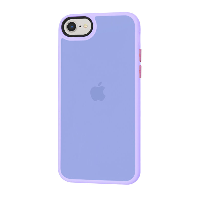 Husa iPhone SE 3, SE 2022 Techsuit HaloFrost Series, mov deschis