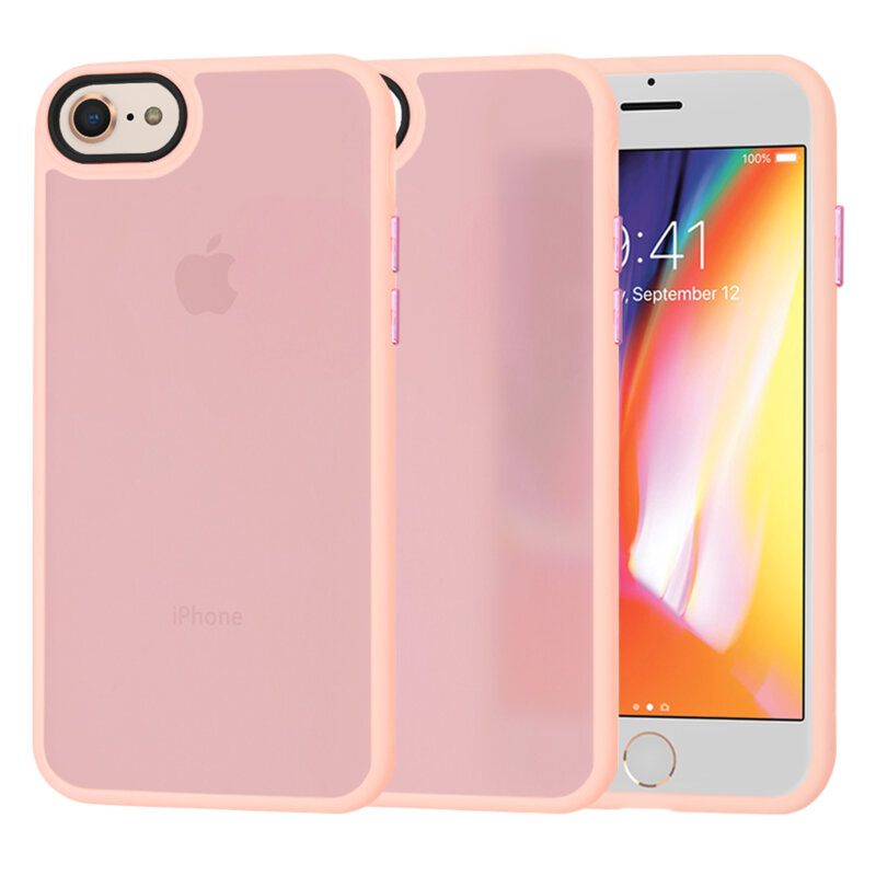 Husa iPhone 8 Techsuit HaloFrost Series, roz