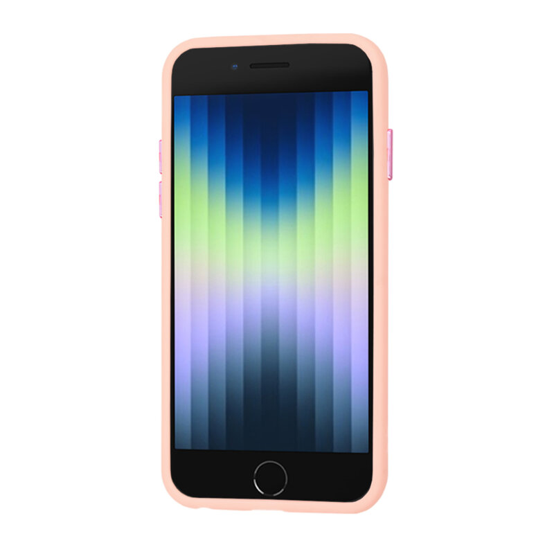 Husa iPhone SE 3, SE 2022 Techsuit HaloFrost Series, roz
