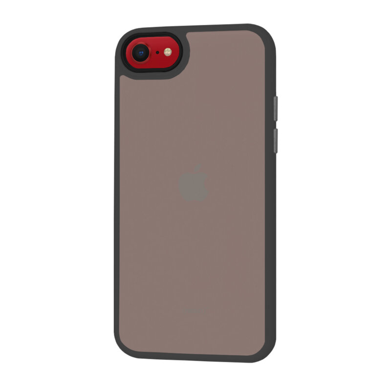 Husa iPhone SE 2, SE 2020 Techsuit HaloFrost Series, negru