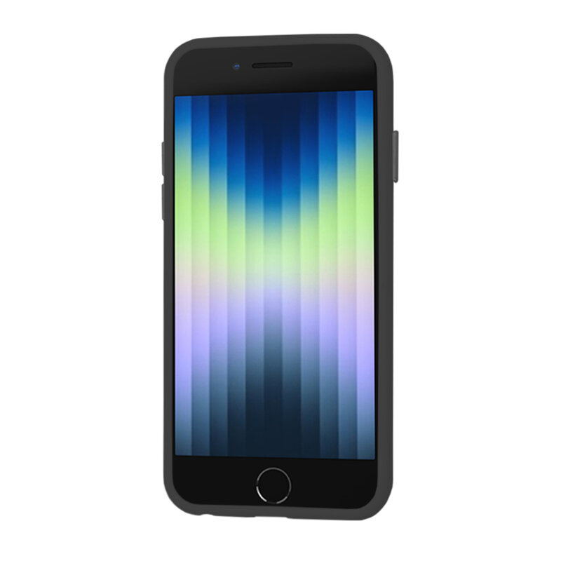 Husa iPhone SE 3, SE 2022 Techsuit HaloFrost Series, negru