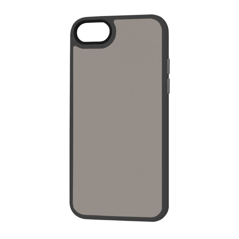 Husa iPhone SE 3, SE 2022 Techsuit HaloFrost Series, negru