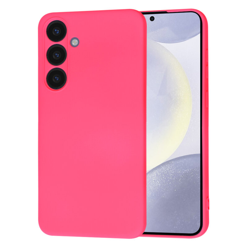 Husa silicon Samsung Galaxy S24 Plus Techsuit SoftFlex, fucsia