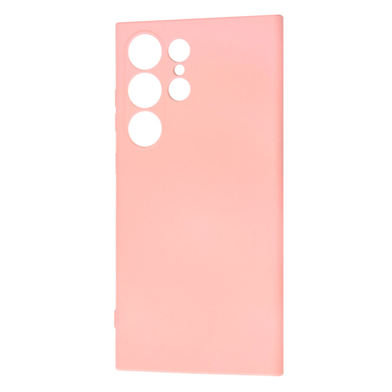 Husa silicon Samsung Galaxy S24 Ultra Techsuit SoftFlex, roz